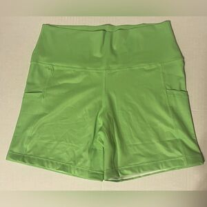 Constantly Varied Gear Green High-Waisted Athletic Shorts